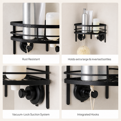 Corner Suction Shower Caddy