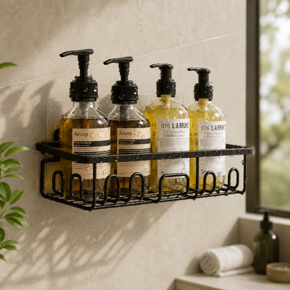 6-Piece Adhesive Shower Caddy Set