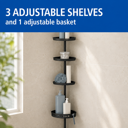 4-Tier Tension Shower Caddy