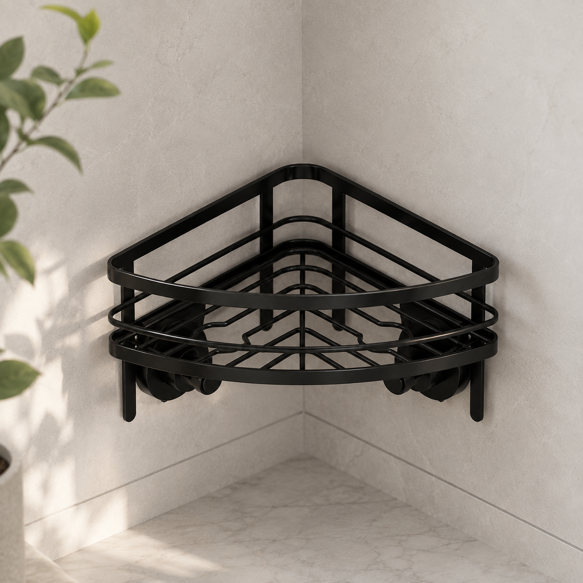 Corner Suction Shower Caddy
