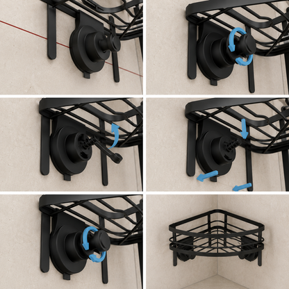 Corner Suction Shower Caddy