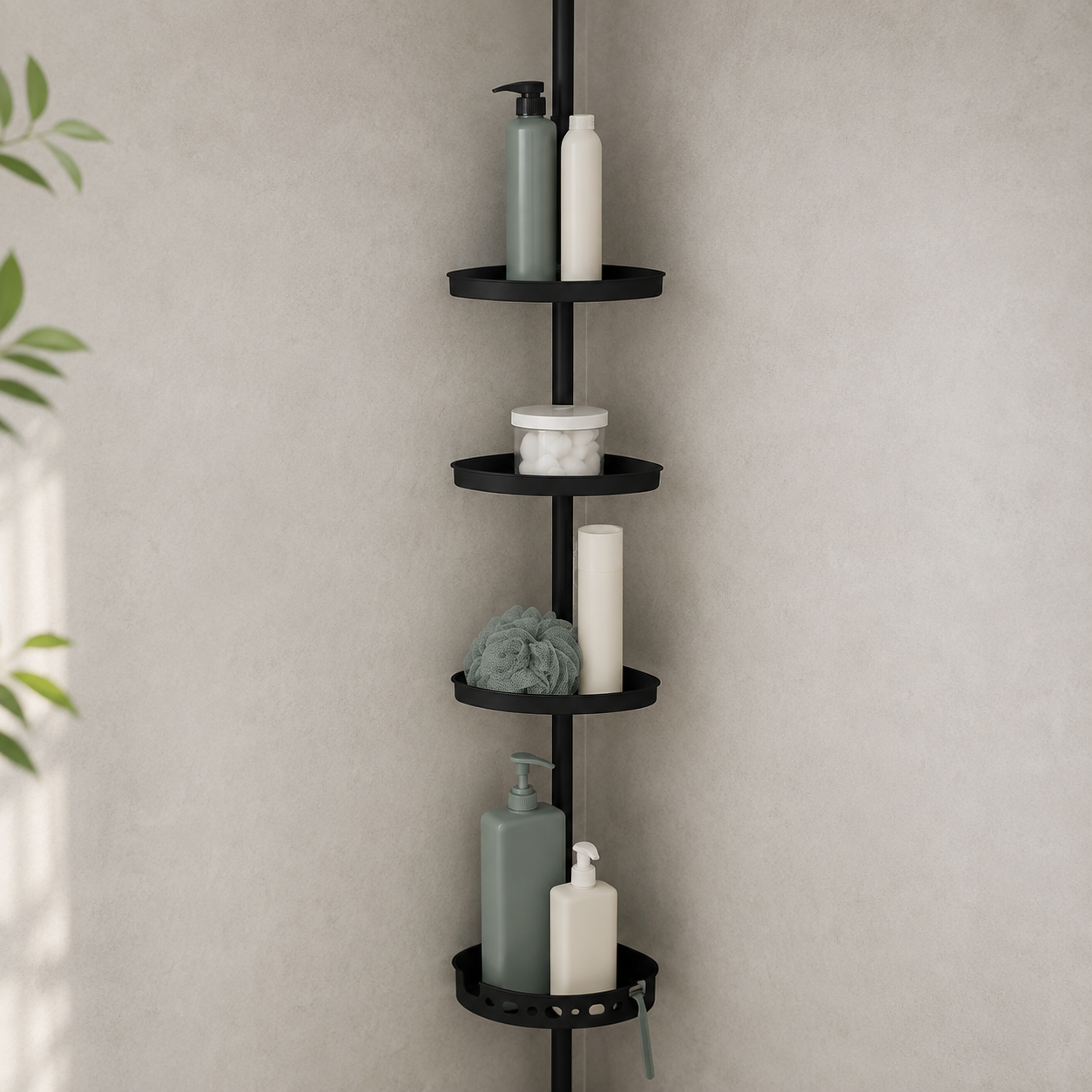 4-Tier Tension Shower Caddy